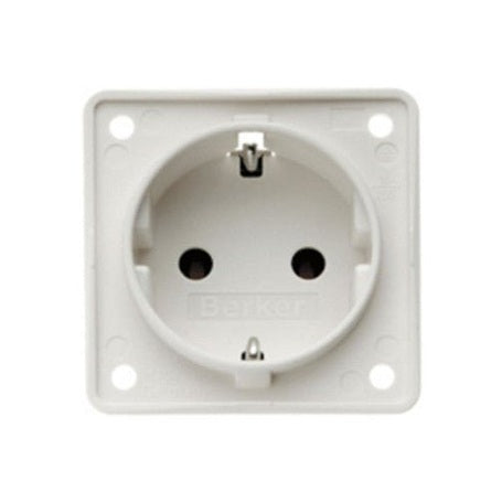 Berker INTEGRO hellgrau Einbausteckdose 230V - Campingfrosch