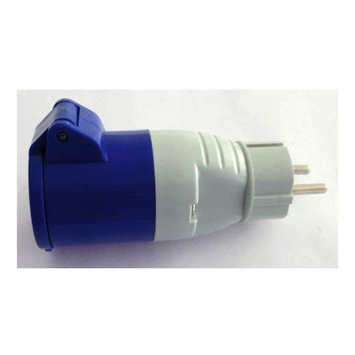 Carbest CEE Adapter CEE-Kupplung/Schuko-Stecker Kurzadapter - Campingfrosch