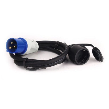 Carbest CEE-Adapterkabel: Schuko-Kupplung/CEE-Stecker 3x2, 5mm - Campingfrosch