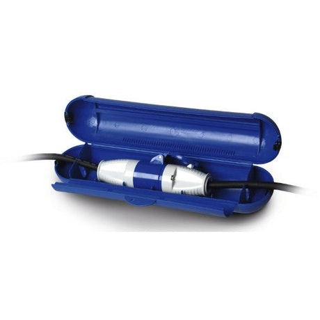 Carbest CEE Safebox Kabelsafe groß mit Schloss, blau - Campingfrosch