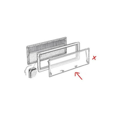 Dometic Fensterflügel S4 500x300mm dunkelgrau - Campingfrosch