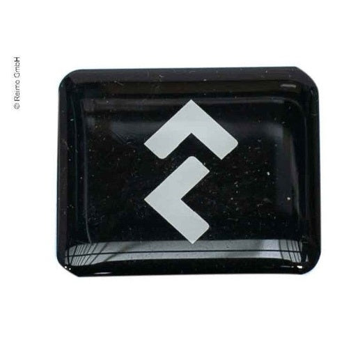 Dometic Logoplatte black - Campingfrosch