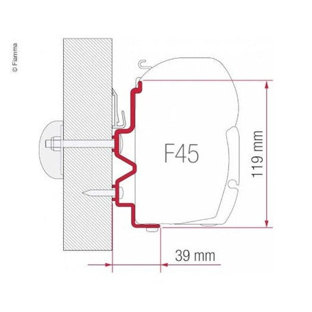 Fiamma Adapter F45 Rapido Serie 9dF-9M-10-400 - Campingfrosch
