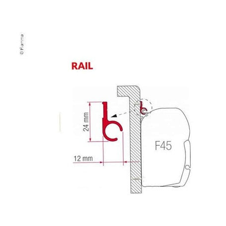 Fiamma Adapter Rail 'R' 300cm - Campingfrosch