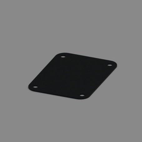 Fiamma Gummiunterlegplatte schwarz 90x65mm für Safe Door - Campingfrosch