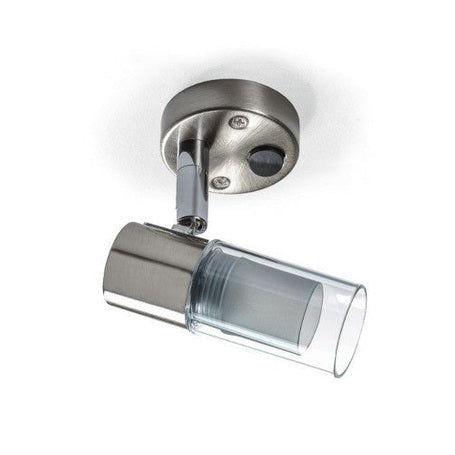 LED-Aufbauspot Nitro II verchromt Stahl gebürstet 2,5W Power-LED - Campingfrosch