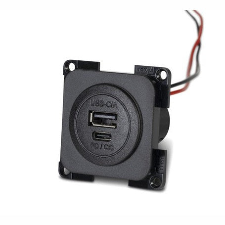 Power USB-C/-A Doppelsteckdose PD/QC - Campingfrosch