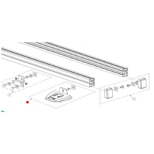 Thule Befestigungsfuß für SmartClamp System Ducato H2 - Campingfrosch