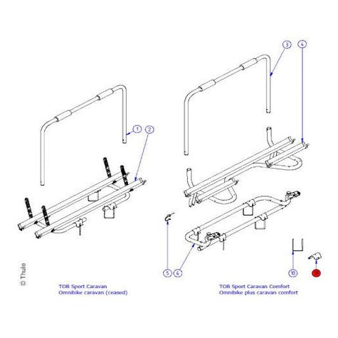 Thule Fixationsplatte für D34 - Campingfrosch