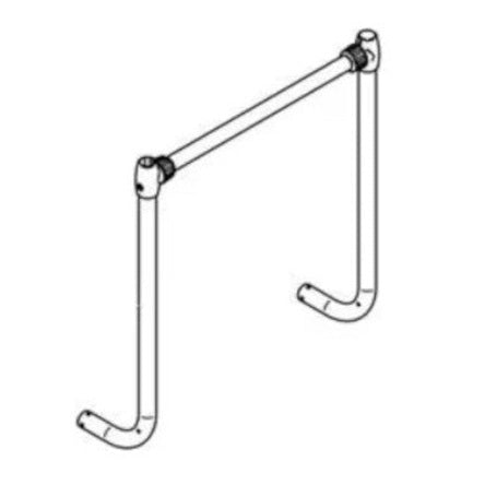 Thule G2 LV Tragrahmen-Querstrebe mit unsere Tragarmen - Campingfrosch
