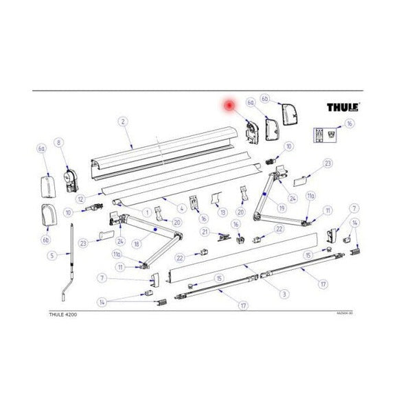 Thule Omnistor 4200 Endplatte - weiß - Campingfrosch