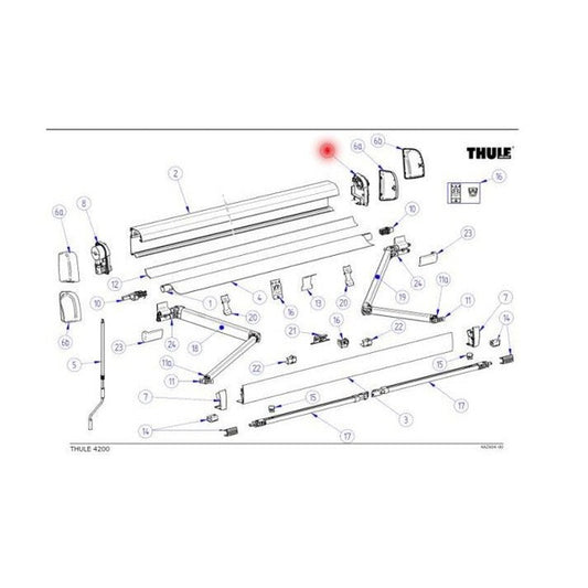 Thule Omnistor 4200 Endplatte - weiß - Campingfrosch