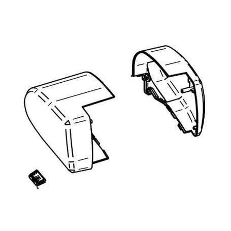 Thule Omnistor 6300 Endkappen Gehäuse 12V links/rechts - anthrazit - Campingfrosch