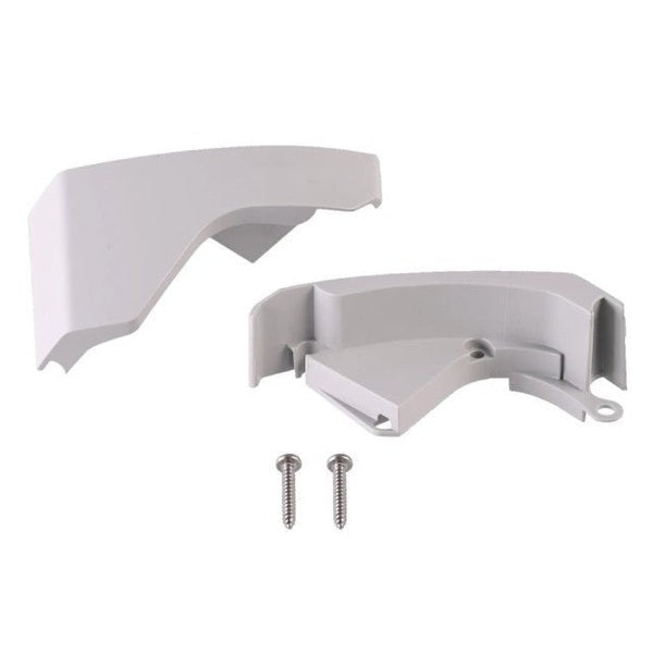 Thule Omnistor 6300 Frondblenden-Endkappen links/rechts - silber - Campingfrosch