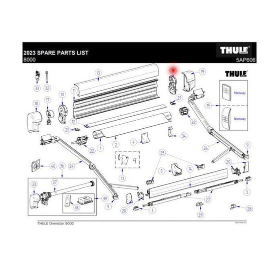 Thule Omnistor 8000 Endplatte rechts 220V - Campingfrosch