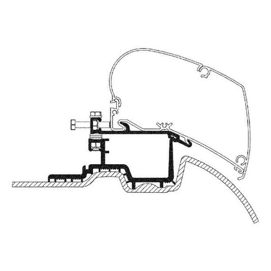 Thule Zusatz-Adapter zu Adapter für MB Sprinter ab Bj. 2006/04 - Campingfrosch