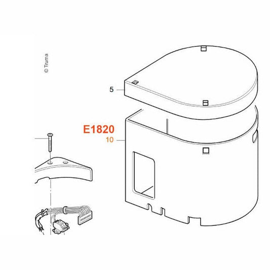 Truma Mantel für Boiler 14Liter - Campingfrosch