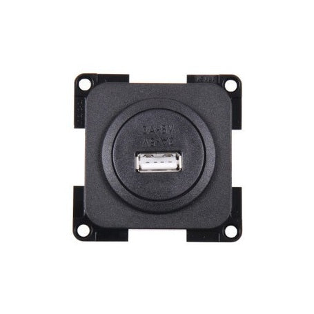 USB 1-fach Ladesteckdose schwarz - Campingfrosch