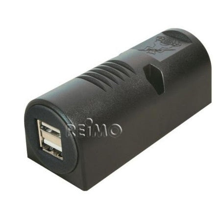 USB-Aufbaudose 12/5V 5A mit Doppel-USB 2x2,5A - Campingfrosch