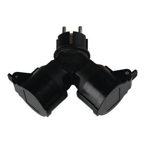 Verteilerstecker Schuko doppelt - Campingfrosch